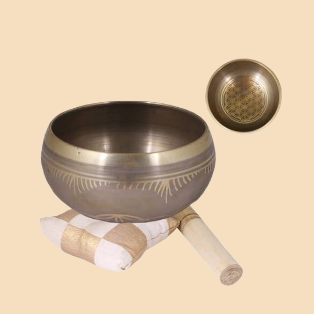 Flower of Life Tibetan Singing Bowl 4.25"